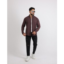 Flam Keten Slim Fit Spor ve Şık Erkek Gömlek