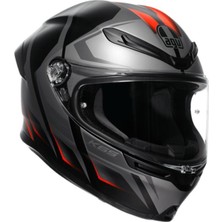Agv K6 S Karve Matt Black Grey Red Kapalı Kask