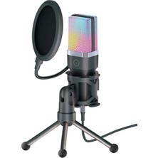 Medya Tech X1R USB Kablolu Asmr Rgb Oyuncu ve Stüdyo Mikrofonu