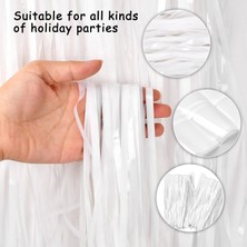Soft Beyaz Renk Duvar ve Kapı Perdesi Ithal 100X200 cm - Lisinya