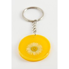 Resveq Papatya Epoksi Anahtarlık-Sarı