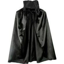 Siyah Renk Yakalı Halloween Pelerini 90 cm - Lisinya