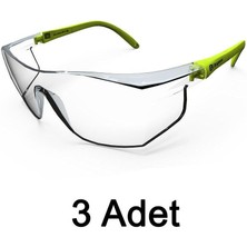 S-400 Standart Şeffaf Koruyucu Çapak Iş Gözlüğü (3 Adet) Koruyucu Gözlük