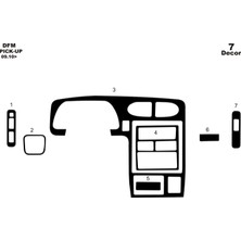 Dfm Minibüs Konsol-Torpido Kaplama 2010 7 Parça Piano Black