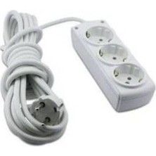 El-Bi 3’lü Çocuk Korumalı Topraklı Grup Priz 2mt 3 Yok Yok Beyaz