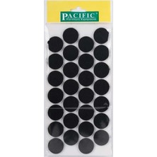 Yapışkanlı Mobilya Keçesi 28 mm Çap Siyah