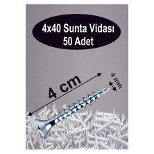 4X40 Sunta Vidası 50 Adet Vida Sunta Vidası Tr