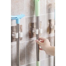 Süpürge ve Paspas Tutucu Duvar Askısı Mop Tutucu Askı 1 Adet