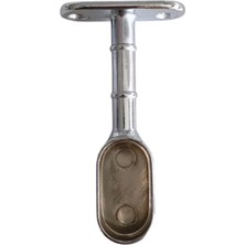 Oval Ayaklı Kapalı Askı Borusu Flanşı Mobilya Oval Boru Flanşı(2 Adet)Iç Ölçüleri EN:15MM BOY:25MM)