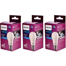 Mycare LED Lamba 8W-60W 6500K Beyaz Işık X3 Adet 3'lü Beyaz Işık E27 LED Ampul 8 Watt Yok A'dan G'ye