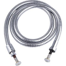 Duş Spirali Hortum Örgülü Banyo Duş Hortumu Duş Hortumu Bej Krom