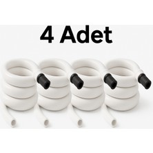 Mikasso rigour 4 Adet Kendiliğinden Katlanan Spiral Tuvalet Hortumu & Taharet Matik – Hortum Matik Set Alaturka Tuv