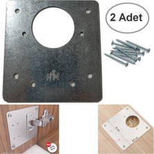 Menteşe Tamir Seti Pratik Tamir Sacı Dolap Tamir Kiti Paslanmaz Dolap Kapak Tamir Sacı 2 Adet Mobily