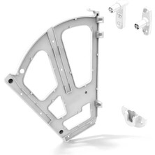 2'li Plastik Ayakkabılık Aparatı Beyaz Dolap Içi Düzenleyiciler Beyaz