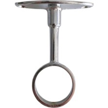 Yuvarlak Ayaklı Açık Askı Borusu Flanşı Mobilya Yuvarlak Boru Flanşı(2 Adet)(Boru ÇAPI:25MM) Dolap I