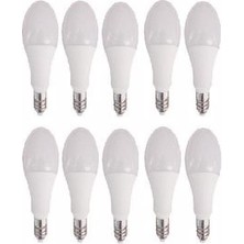 10 Adet 9W LED Ampül Beyaz Işık Beyaz Işık E27 LED Ampul 9 Watt Var