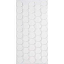 Yapışkanlı Yuvarlak Keçe, 20 Mm, Beyaz Keçeler Beyaz