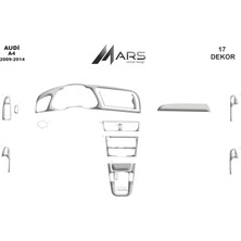 Audi A4 2009 Konsol-Torpido Kaplama 17 Parça Alüminyum