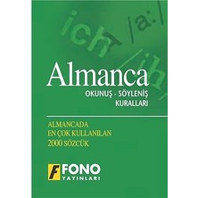 Almanca Okunuş Söyleniş Kuralları: Almancada En Çok Kullanılan 2000 Sözcük + Yapışkanlı Not Kağıdı