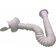 Lavabo Sifonu Körüklü - Lavabo Gider Borusu Sifon Koku Önleyici Lavabo Sifonu