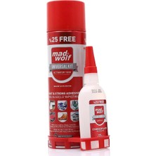 Madwolf Aktivatörlü Hızlı Yapıştırıcı Seti 125G/500ML Hızlı Yapıştırıcı Yeşil-Çok Renkli Tr