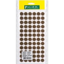 Pacıfıc Kahverengi Yapışkanlı Yuvarlak Mobilya Keçesi 15*15 mm Keçeler Kahverengi