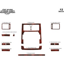 Fiat Scudo Expert Jumpy Konsol-Torpido Kaplama 2007 12 Parça Maun
