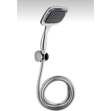 Kare Duş Seti Duş Başlığı Duş Spiral Hortum Duş Seti Plastik