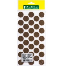 Pacific Zemin Koruyucu Yapışkan Yuvarlak Keçe 24 mm Keçeler Kahverengi