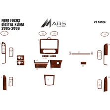 Ford Focus Konsol-Torpido Kaplama (Digital Klima) 2005-2008 2 Maun