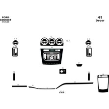 Ford Connect Konsol-Torpido Kaplama 2009-2014 41 Parça Piano Black