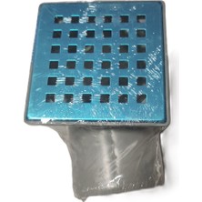 10X10 Ø70 Yandan Çıkışlı Paslanmaz Izgaralı Yer Süzgeci (Sifonu) Koku Önleyicili Gider Süzgeci