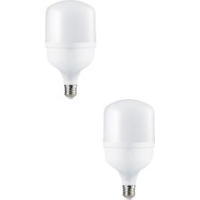 CT-4330 Beyaz 25W Torch Ampul 2'li 2'li Beyaz Işık E27 LED Ampul 20 Watt Yok A'dan G'ye A Tr