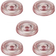 5 Adet Metali Kapı Kolu Stoperi Şeffaf Kapı Tamponu Kol Tamponu