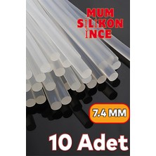 Mum Ince Sıcak Silikon Tabanca Mumu Çubukları 10 Adet Ince