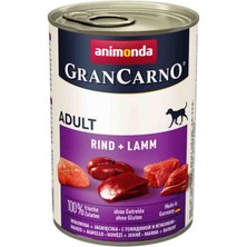 Animonda Gran Carno Biftek ve Kuzu Etli Yetişkin Köpek Konservesi 400GR
