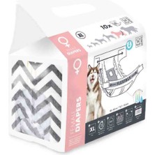 M-Pets Diapers Dişi Köpekler Için Külot (Xl) 10LU