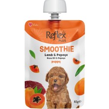 Reflex Plus Smoothie Kuzu Etli ve Papayalı Sıvı Yavru Köpek Ödülü 85GR