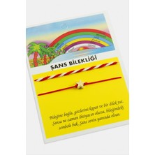 Resveq Yıldız Şans Ip Bileklik-Kırmızı