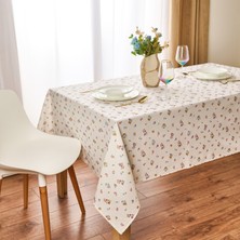 Myhome Fans Masa Örtüsü - Beyaz / Renkli - 150X220 cm