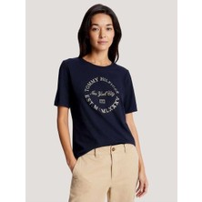 Desen Baskılı Kadın T-Shirt