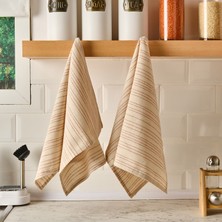 Myhome Lulea 2'li Kurulama Bezi - Krem - 40X60 cm