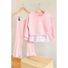 Miniğimin Cicileri Uncrn Baskılı Kız Çocuk 2 li takım - Pembe