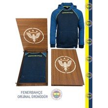 Fenerbahçe Orijinal Lacivert Kapüşonlu Sweat Hediyelik Ahşap Kutulu