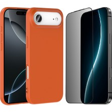 Vendas Apple iPhone 17 Air Kılıf Zore Mara Lansman Kapak + Privacy Hayalet Ekran Koruyucu