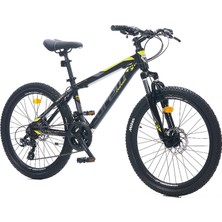 Corelli Felix 2.2 - 14'' Kadro - 24 Jant - Dağ Bisikleti - Siyah - Sarı / Gri