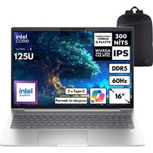 Hp Elitebook 660 G11 Ultra 5-125U 40-Gbddr5 4 Tbssd Intel Graphics 16" Wuxga Windows 11 Home + Hmf Sırt Çantası 9C075EAHMF55