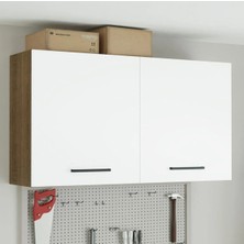 Fin Mutfak Üst Modül 120 cm Beyaz-Çok Amaçlı Dolap