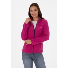 U.S. Polo Assn. Kadın Fuşya Fermuarlı Dik Yaka Polar Sweatshirt 50316729-VR023