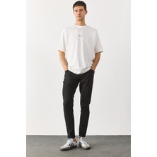 Teos Black Skinny Jean Pantolon-Black